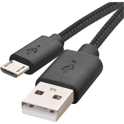 EMOS USB kabel 2.0 A/M - micro B/M 2m, černý 2335076021