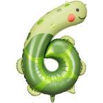 Party Deco Фолиев Балон Номер 6 - Костенурка, 75х96 см (fb163-6)