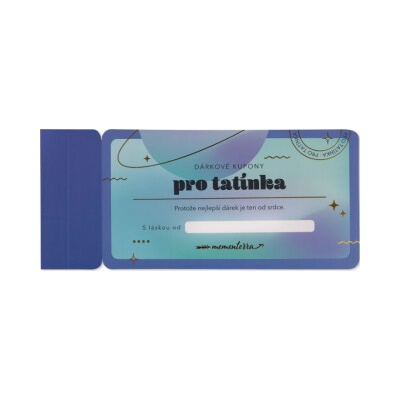 Dárkové kupony pro tatínka