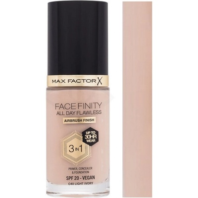 Max Factor Facefinity 3v1 All Day Flawless make-up 40 Light Ivory 30 ml