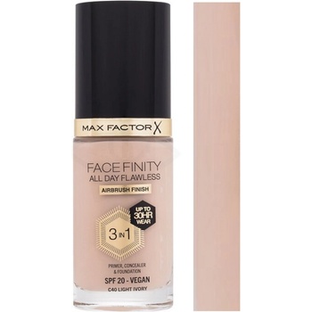 Max Factor Facefinity 3v1 All Day Flawless make-up 40 Light Ivory 30 ml
