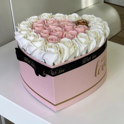 Luxusný kvetinový box so zlatou ružou Perfect love