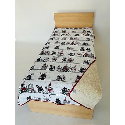 Sleep Well Deka Ovečka TISK KOČKY 140x200