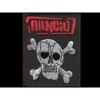 Nášivka RANCID skull vyšívaná zažehlovací