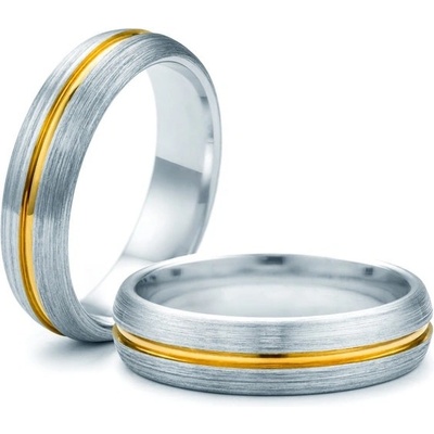 Savicki Snubní prsteny dvoubarevné zlato kulaté SAVOBR168