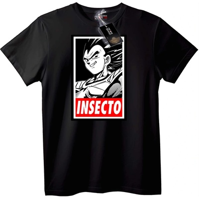 NOONEBRAND Тениска Goku Insecto Anime - 6XL, Black