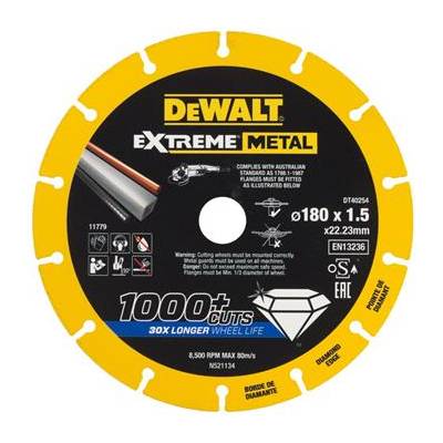 Диамантен диск DeWALT EXTREME METAL 230 x 2.1 мм DT40255 (DT40255)