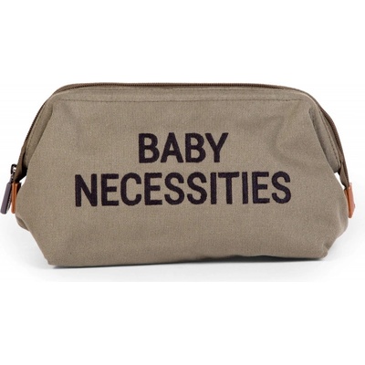 Childhome Toaletná taška Baby Necessities Canvas Khaki