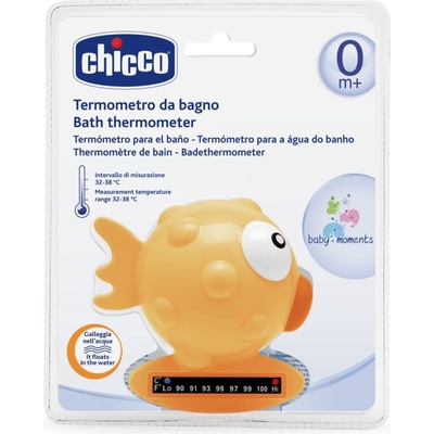 Chicco Baby Moments термометър за вана Orange