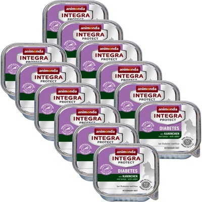 Animonda Integra Protect Cat Diabetes - заек 12 x 100г
