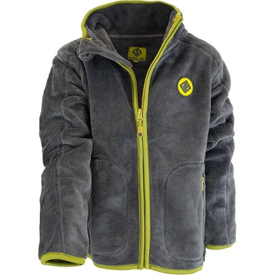 Pidi Lidi mikina rozepínací se stojáčkem fleece Coral šedá