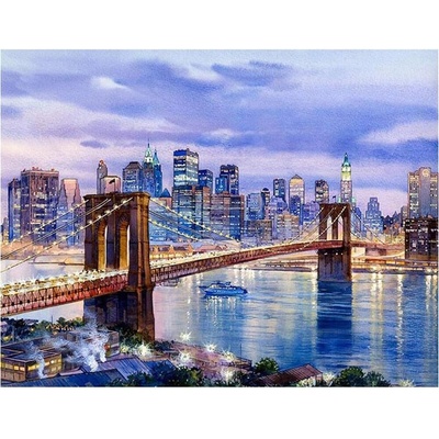 Norimpex diamantové maľovanie New York: Brooklynský most 30 x 40 cm