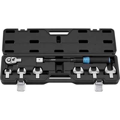 FERVI Комплект динамометричен ключ Fervi 0779/S120, 0779/S120 - 17, 22, 24, 26, 27, 30 mm, 3/8, 20-120 Nm, 390 mm, 7 броя (0779/S120)