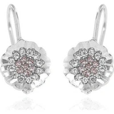 Zlatnictví U Kostela dámské náušnice růžové kytičky 379r