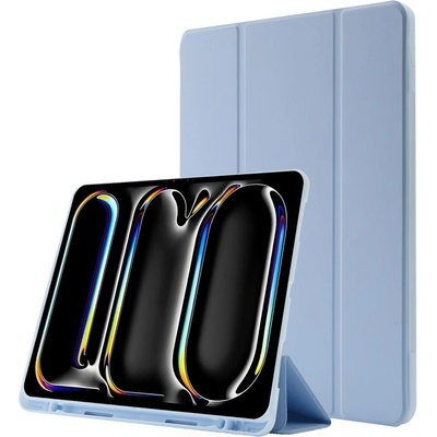 Vsetkonamobil 76507 LEATHER Zaklápací kryt pre Apple iPad Pro 13 2024 / M5 2025 svetlomodrý