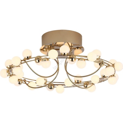 ASIR GROUP Led таванно осветително тяло mars led/44w/230v 3000k златисто (as2830)