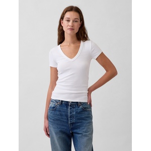 GAP Еластична тениска GAP GAP | Byal | ЖЕНИ | XL