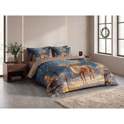 Textilomanie 3D obliečky z mikrovlákna STARLIGHT DEER farebné 2x70x90 140x200