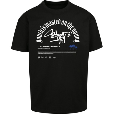 Lost Youth Тениска 'GRAFFITI' черно, размер XL