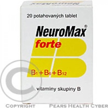 NEUROMAX FORTE POR 100MG/200MG/0,2MG TBL FLM 20