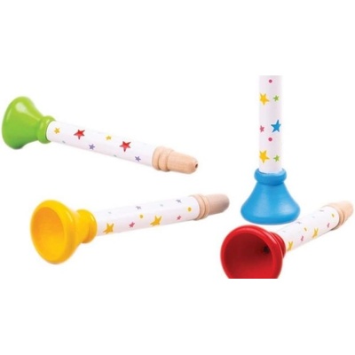 Bigjigs Toys - Музикална играчка - Тромпет - Различни цветове