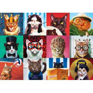 EUROGRAPHICS - Puzzle Funny Cats - 1 000 piese