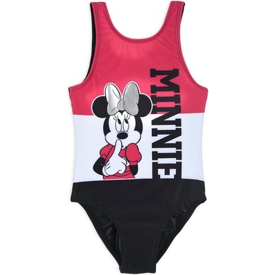 Dievčenské plavky DISNEY MINNIE BLOCK tmavo ružové