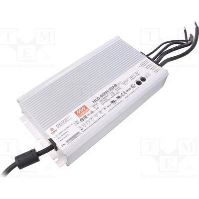 MEAN WELL HLG-600H-30AB Napájecí zdroj: spínaný; LED; 600W; 30VDC; 10÷20A; 90÷305VAC; IP65