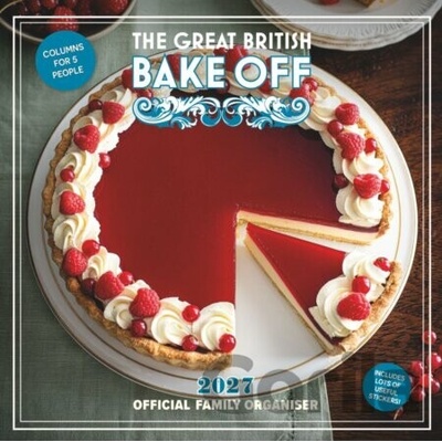 Oficiální nástěnný plánovací The Great British Bake Off se samolepkami SQ 30,5 x 30,5|61 cm 2027