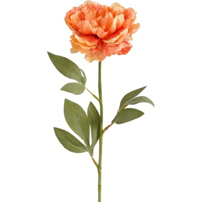 Mica Decorations Umelá kvetina pivonka, oranžová, 59 cm