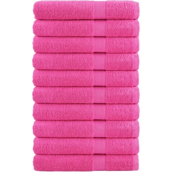 vidaXL Премиум кърпи SOLUND 10 бр розови 100x200 см 600 gsm (137535)