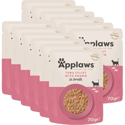 Aplaws cat tuňák a krevety 12 x 70 g