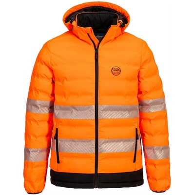 Portwest bunda Hi-Vis S548 vyhřívaná ultrazvuková reflexní oranžová/čierna