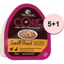 Wellness Core Adult Small Breed kuřecí & kachní 6 x 85 g