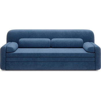 Eltap Син разтегателен диван с място за съхранение от рипсено кадифе 236 cm Elioss - ELTAP (SO-ELIO-40TAB)