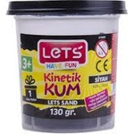 LET'S Кинетичен пясък 130 гр. Let`s L-10176 черен