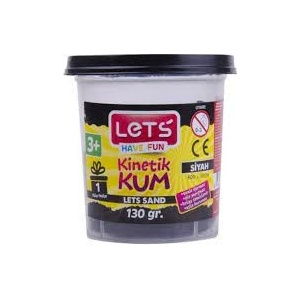 LET'S Кинетичен пясък 130 гр. Let`s L-10176 черен