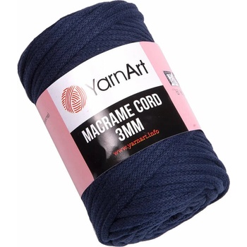 YARNART Macrame Cord 3 mm 85 m 784 Navy Blue юта (Macrame Cord 3 mm 784)