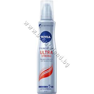 Nivea Пяна за коса Nivea Styling Mousse Ultra Strong, p/n NI-86948 - Пяна за коса за ултра силна фиксация (NI-86948)