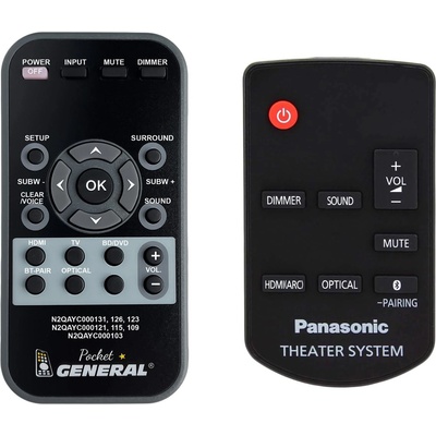 GENERAL Panasonic n2qayc000123 - дистанционно управление дубликат (n2qayc000123)