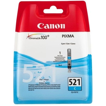 Canon Оригинален патрон Canon CLI-521, 505 страници/5%, Cyan (3015100401)