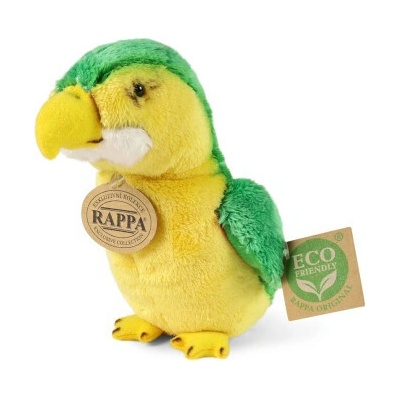 Rappa Papoušek zelený 15 cm ECO-FRIENDLY