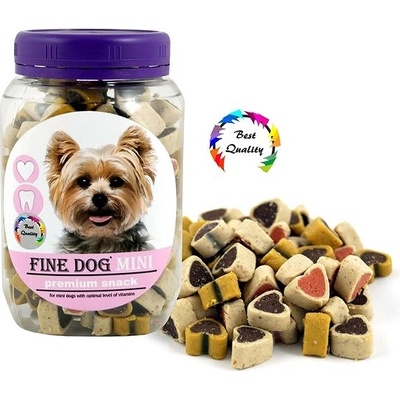 FINE DOG MINI Srdiečka Soft MIX 280 g