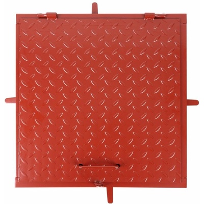 Poklop MC50, 500x500 mm, kanálový, bordový, max. 150 kg