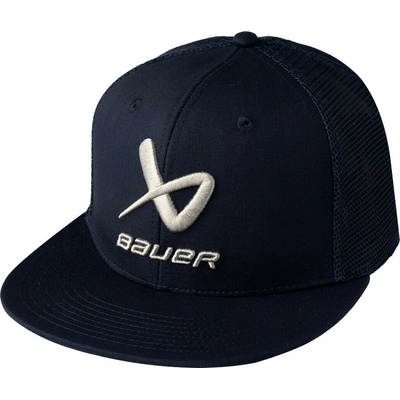 Bauer Core Flat Brim Snapback Navy