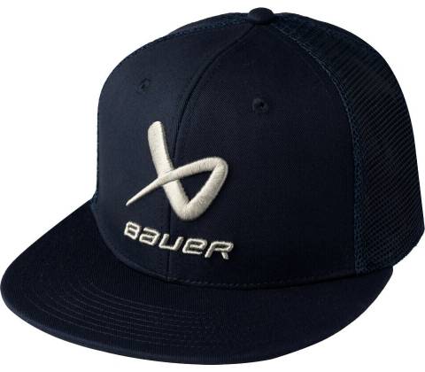 Bauer Core Flat Brim Snapback Navy