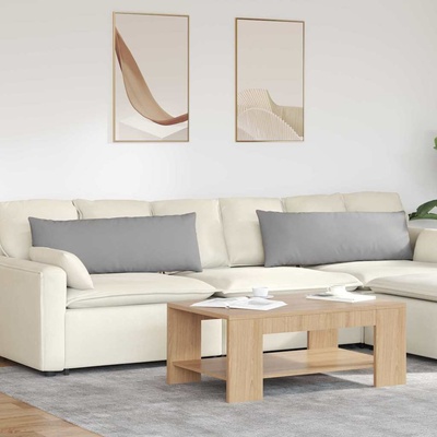 vidaXL Диван възглавници 2 pcs Облачно сиво 120 x 40 cm текстил (42013795)