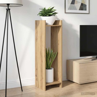 vidaXL Стойка за растения 2 бр. Дъб артизан 30 x 30 x 100 см (899577)
