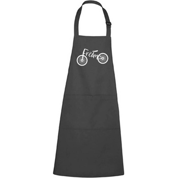 Dobrý Triko Zástěra s potiskem Frčím Antracitová