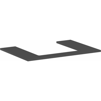 Hansgrohe Xilesa E doska 78 x 1,6 x 55 cm bridlicová matná šedá mat 54269760